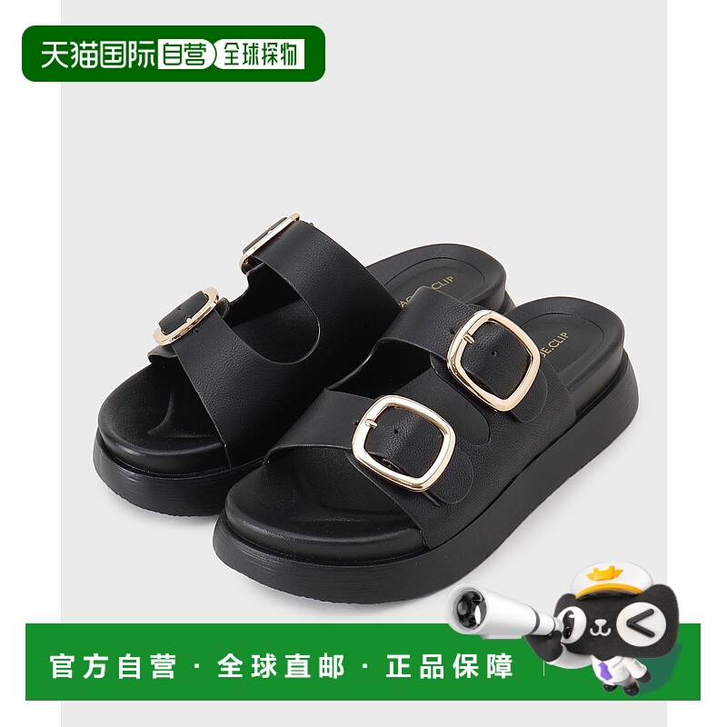 1h可退 OPAQUE.CLIP 女士黄金扣带凉鞋 C7123001202503厚底