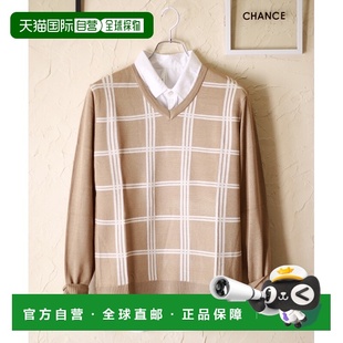 1h可退 日本直邮WESTSEA 男士V领设计图案针织毛衣 多样图案色彩