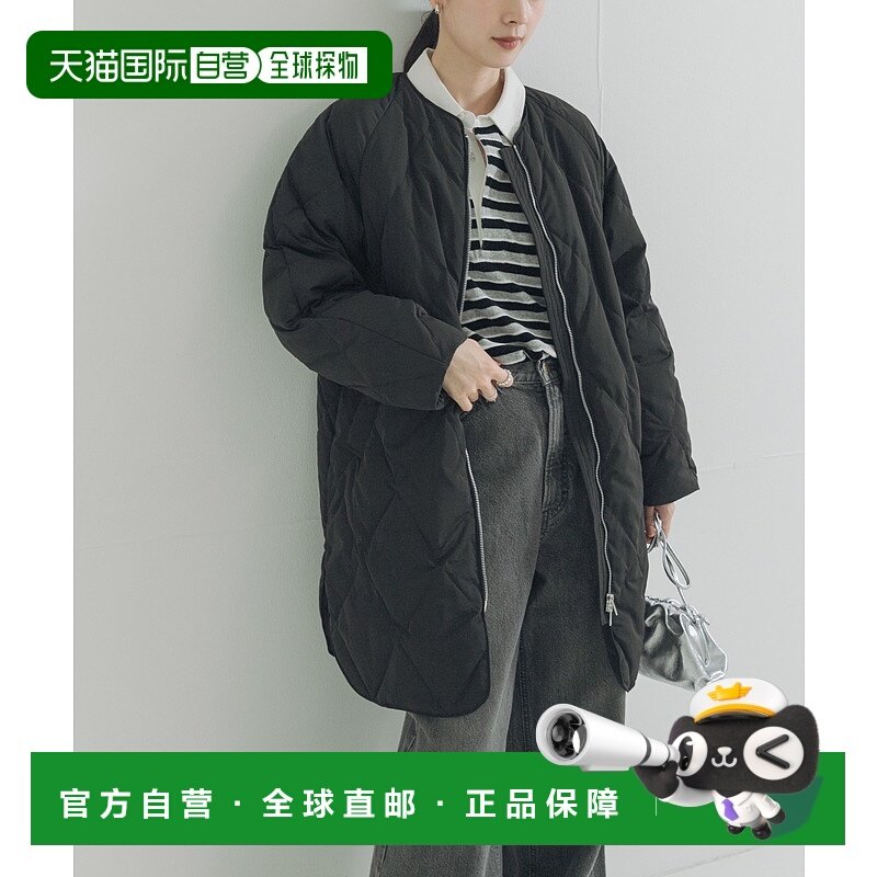 1h可退 日本直邮URBAN RESEARCH 女装 钻石绗缝长款羽绒外套 侧开