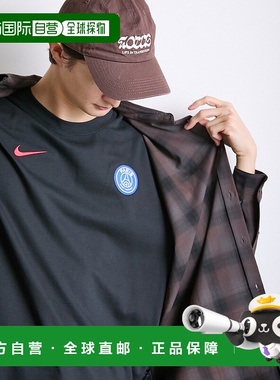 1h可退 日本直邮耐克 NIKE男女同款PSG联名宽松半拉链运动上衣HQ3