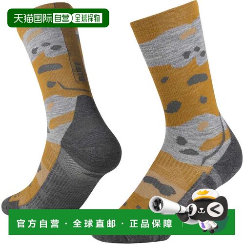 日本直邮BUFF LWC2 美利奴羊毛轻量短袜 UMBER KHAKI