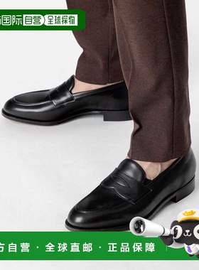 日本直邮Edward Green PICCADILLY 男士商务鞋真皮乐福鞋25 码黑