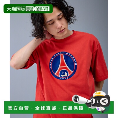 1h可退 日本直邮PARIS SAINT-GERMAIN 男女同款 经典烫印徽标圆领