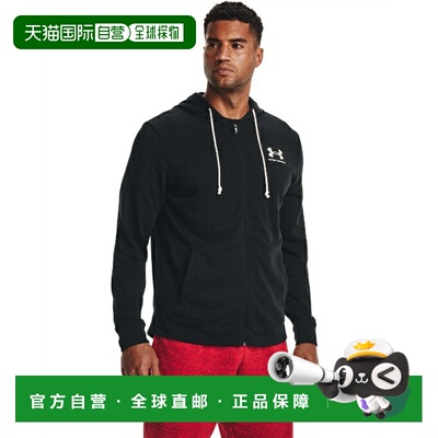 日本直邮Under Armour UA Rivals Terry 男子全拉链连帽训练运动