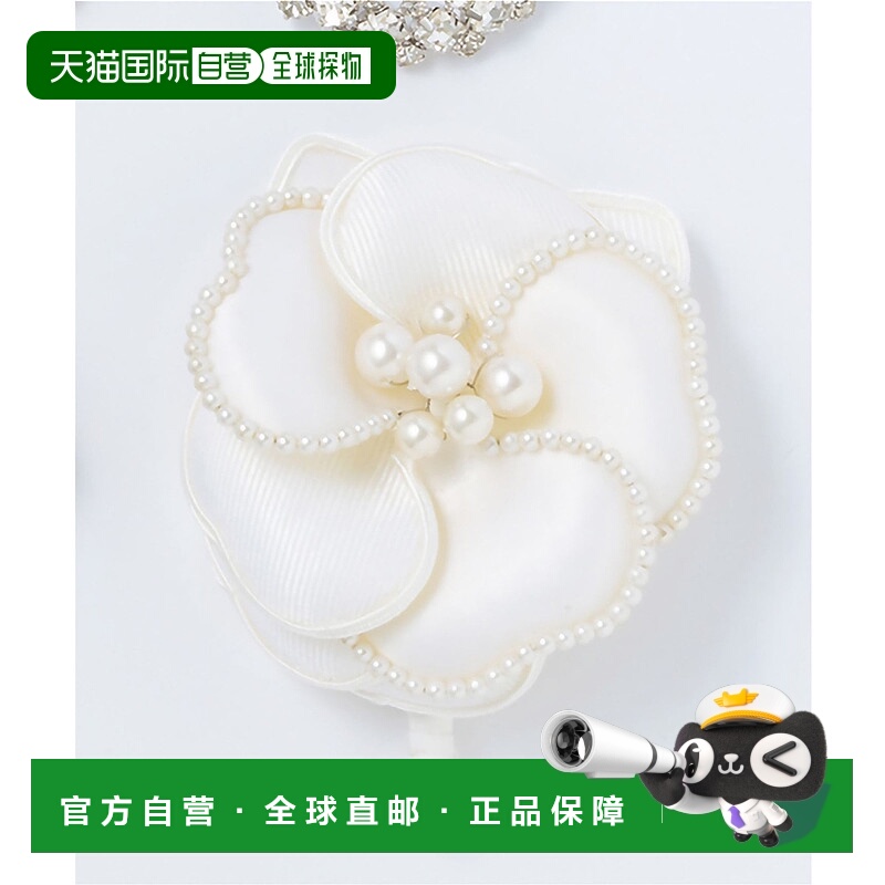 1h可退 日本直邮23区 女士 小巧珍珠装饰 花瓣胸花 ZZ3DLS0008