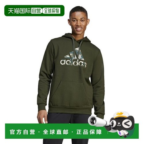日本直邮 adidas 男士迷彩大logo连帽运动衫 [IW2683 JTM26] 运动