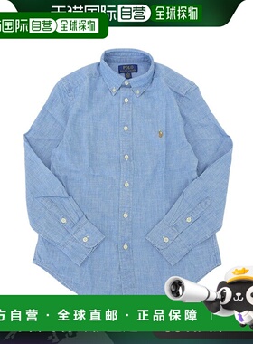 日本直邮Ralph Lauren 服装男士女士衬衫 M 10-12 棉蓝色 CORE RE