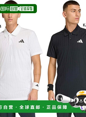 日本直邮阿迪达斯男士网球Freelift Polo衫网球和羽毛球服短袖TT7