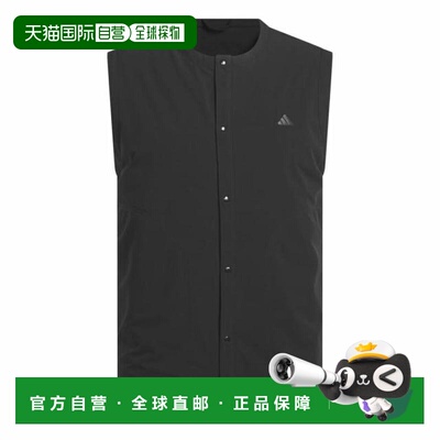 日本直邮adidas 轻垫 GO-TO 中棉背心[JVU71-JL7884] 黑色 高尔夫