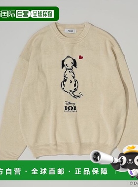 1h可退 日本直邮官方授权 PUBLUX 101忠狗爱心针织衫牛仔长袖