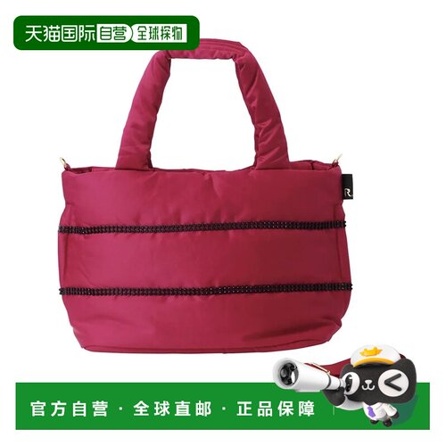 日本直邮ROOTOTE 女士托特包 羽绒亮片LT羽毛装饰水钻B2636 04粉