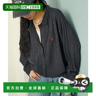1h可退 日本直邮U.S. POLO ASSN. 女装 2025秋冬 针织开衫 32342