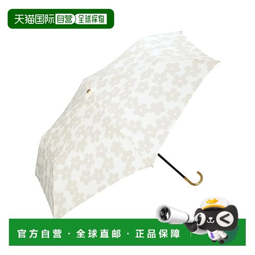 日本直邮Wpc. 花朵蕾丝迷你折叠伞 50cm 晴雨两用 女士 通勤 上学