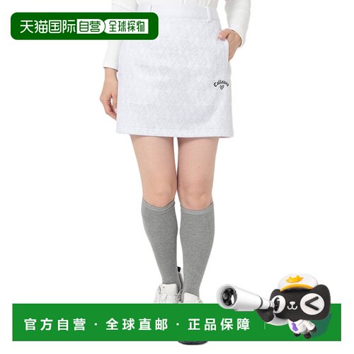 日本直邮Callaway 卡罗威女士高尔夫服装爱卡洛薇心形印花双面针C
