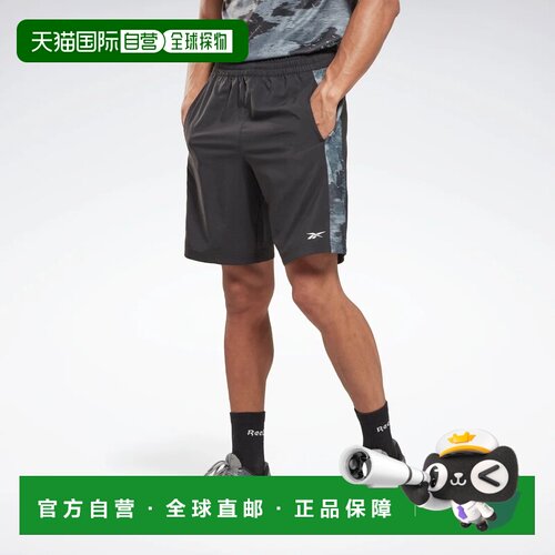 日本直邮TRAIN CAMO WOVEN SHORT 短裤 迷彩图案 夜黑色运动
