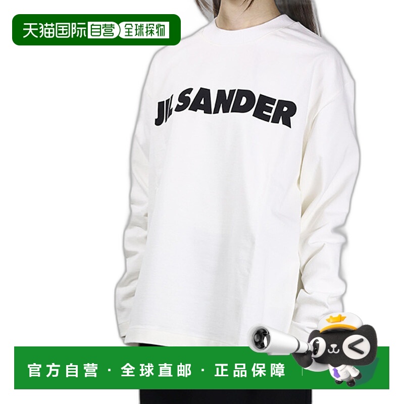 日本直邮 JIL SANDER T恤 T恤 T 长 T 印花棉质女式 J02GC0107 J4