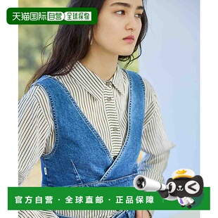 1h可退 日本直邮SOMETHING 女士背带蝴蝶结牛仔背心 ST1210001