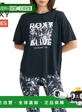 日本直邮Roxy“HAVE A GREAT DAY”春夏女士短袖T恤两栖速干防紫R