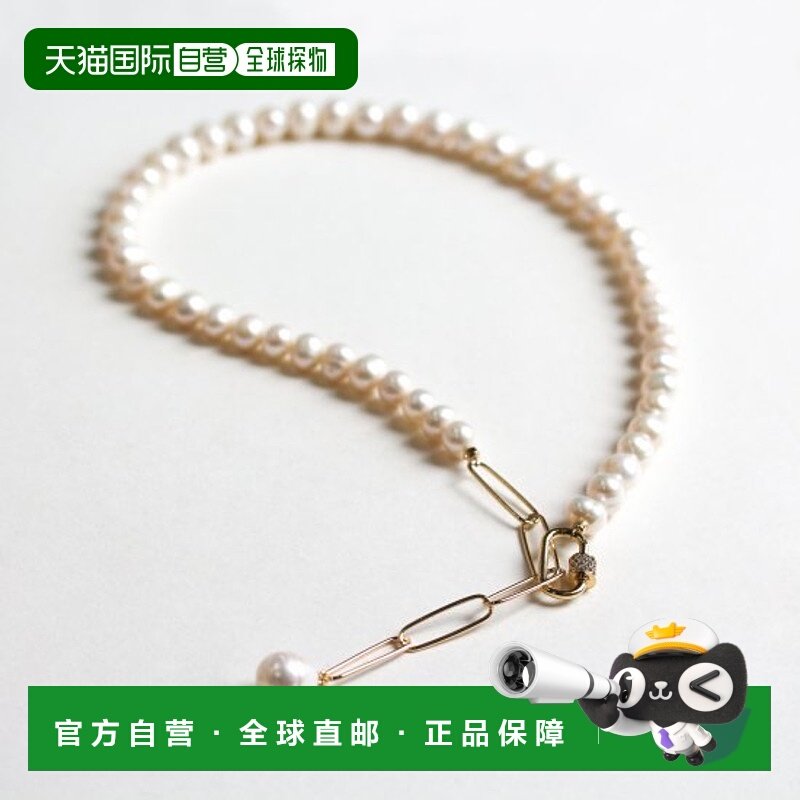 1h可退 日本直邮cui-cui天然淡水珍珠金色镀层项链850632cuicui