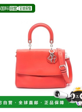 日本直邮中古Dior迪奥女包B级9新Handbag手包牛皮斜挎包红色