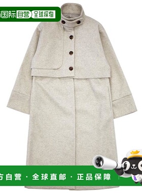 1h可退 日本直邮select MOCA 3WAY层叠设计宽松单排扣大衣