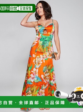 日本直邮GUESS Heat Wave Maxi连衣裙 [GU1432EW21084]长裙鱼尾裙