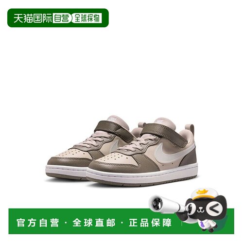 日本直邮Nike COURT BORROW LOW JES PSV 儿童运动鞋 IV5829-200