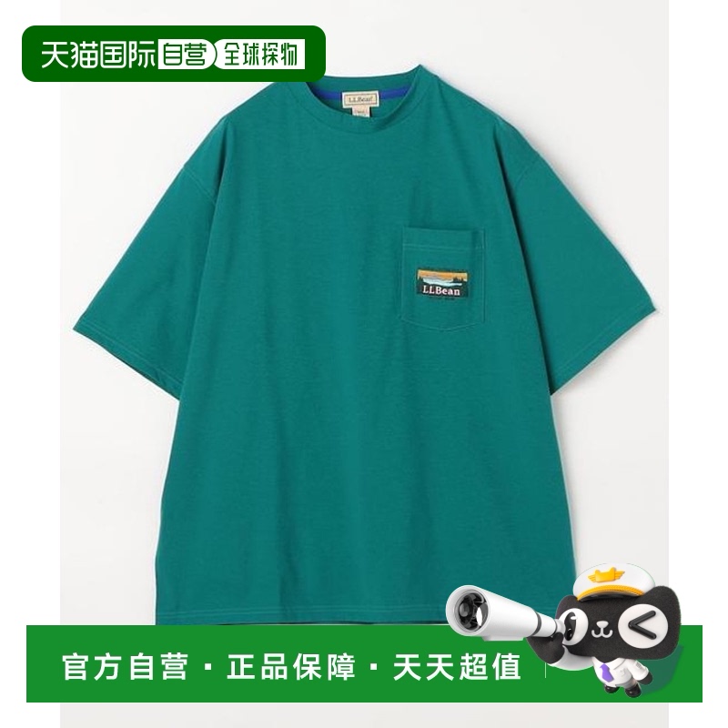 1h可退 日本直邮L.L.Bean 豆类 卡塔丁 口袋T恤短袖夏季宽松同款