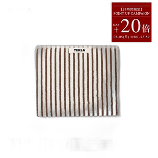 日本直邮TEKLA 毛巾 50 x 90 厘米浴巾洗脸巾条纹有机棉斯堪的纳