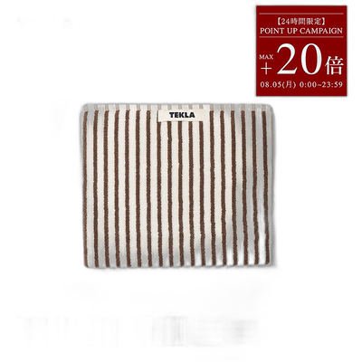日本直邮TEKLA 毛巾 50 x 90 厘米浴巾洗脸巾条纹有机棉斯堪的纳
