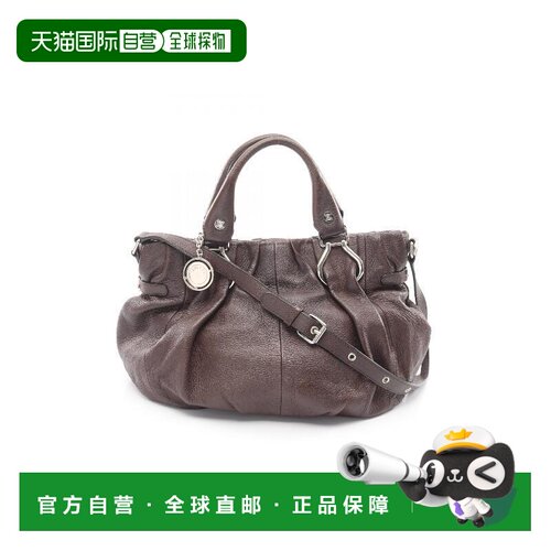 日本直邮中古Celine赛琳女包B级9新Shoulder bag肩包牛皮单肩包棕