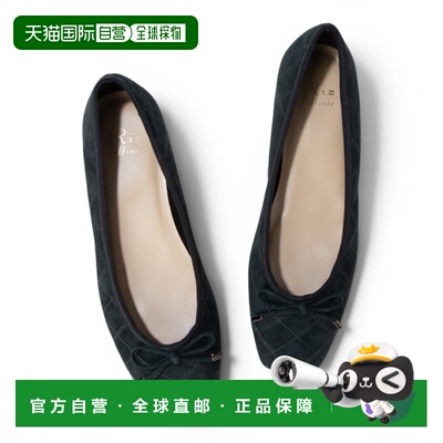 日本直邮Riz raffinee RRRA62054 Liz Raffine 绗缝缎带芭蕾舞鞋