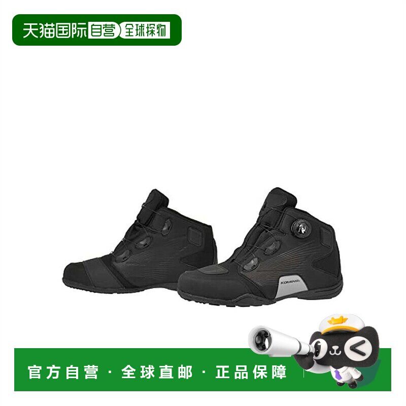 Komine摩托用BK-096骑行鞋黑高帮系带运动鞋防水舒适图片
