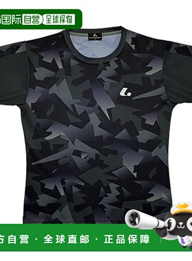 日本直邮LUCENT 网球羽毛球比赛球衣 男女士 无领 XLH3389 黑色
