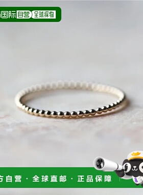 1h可退 日本直邮cui-cui K10YG黄金指环 简约设计可叠戴 756295