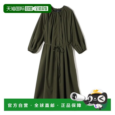 日本直邮SHIPS Primary Navy Label 可手洗防水聚拢连衣裙 橄榄色