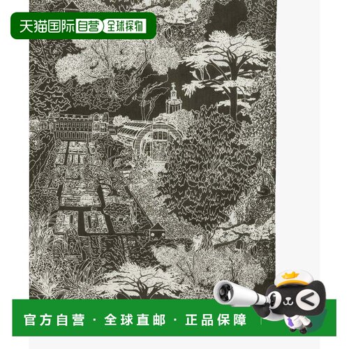 日本直邮AIGLE 国立自然史博物馆联名款 围巾 苔藓绿