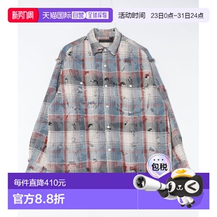 日本直邮DANKE 衬衫 SCHON 宽松长袖 复古做旧迷 男女同款 1h可退