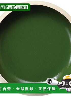 【日本直邮】Aito Bisque 盘子 25cm 绿 瀬户烧 266443