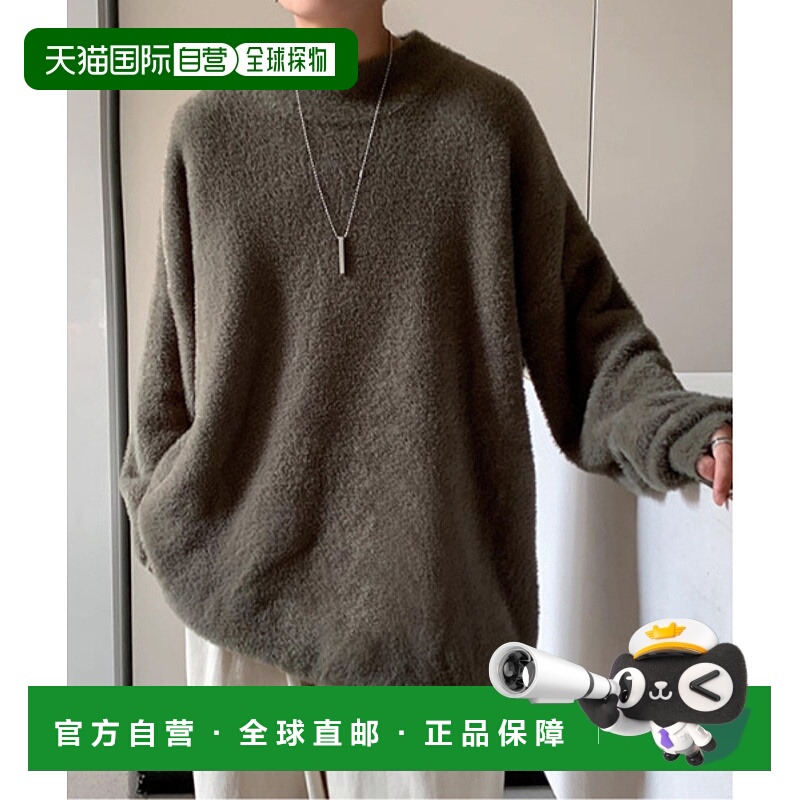 1h可退 日本直邮neos 男女同款 宽松版型 高领 绒感针织套头衫 K1