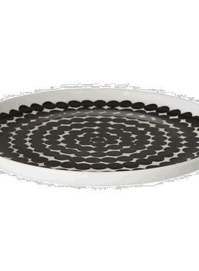 日本直邮marimekko 城市花园男女同款波点碗盘20cm陶瓷餐具067265