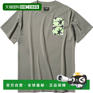 日本直邮斯伯丁棕榈树口袋印花篮球短袖T恤 (SMT25005-8800)