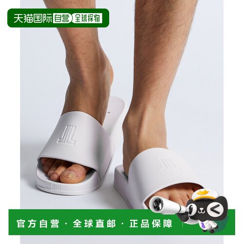 日本直邮LANVIN en Bleu 男士 简约Logo浴室凉鞋 166823 AC003EC