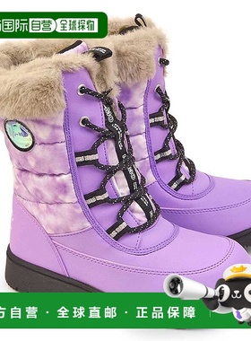 日本直邮MoonStar Ni-mo 防水靴 NM WPJ019 毛皮系带儿童短款防寒