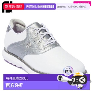 日本直邮FootJoy 女士 FJ TRADITIONS 无钉高尔夫球鞋 97897 白色