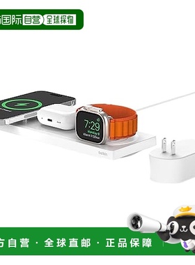 【日本直邮】Belkin 无线充电器 3合1 MagSafe 白色 iPhone AirPo