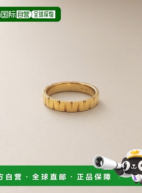 日潮跑腿COCOSHNIK K18三角雕刻戒指 405-66355