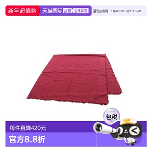 日本直邮中古Fendi芬迪女A级95新Stall披肩围巾丝绸围巾/丝巾红色