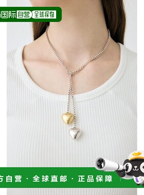 日本直邮MOUSSY DOUBLE HEART 项链配饰  [18126852]吊坠
