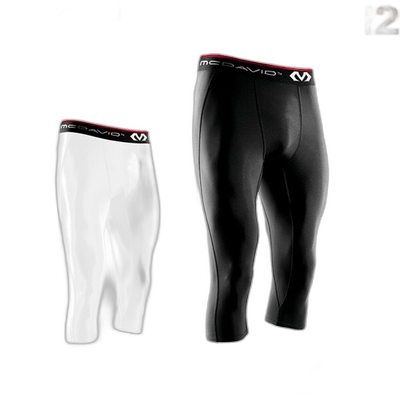 日本直邮McDavid 运动护具 3 4 长紧身裤 中支撑型 男士 M8180
